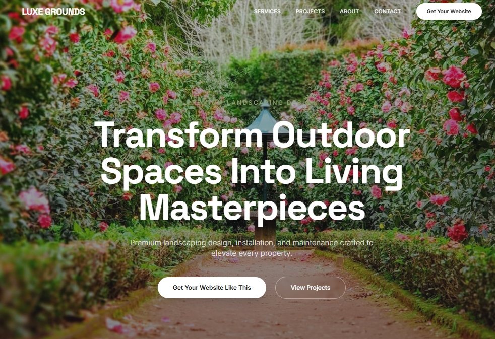 Luxe Grounds Website Showcase